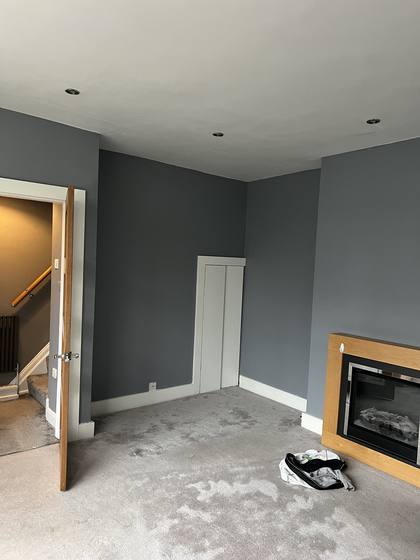 Living Room, Skimmed & Painted