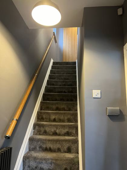 Stairs & Landing, Plastered & Painted