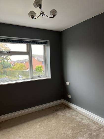 Bedroom, Plastered & Painted