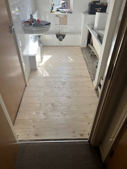 New Bathroom Subfloor