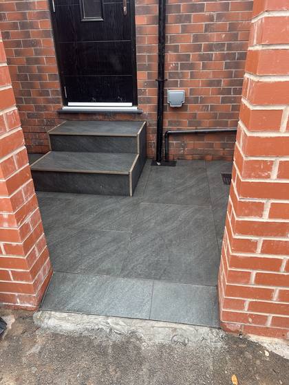Porcelain Steps & Path